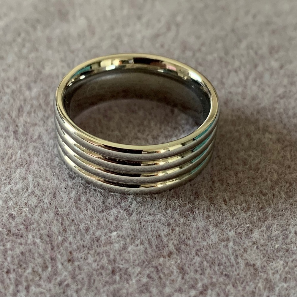 Stainless Steel 8mm grooved Ring